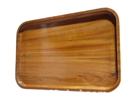 Wood serving tray 14